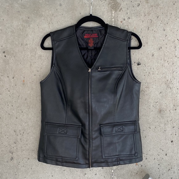Point Zero Nicole Benisti Vintage Leather Vest - Picture 3 of 4